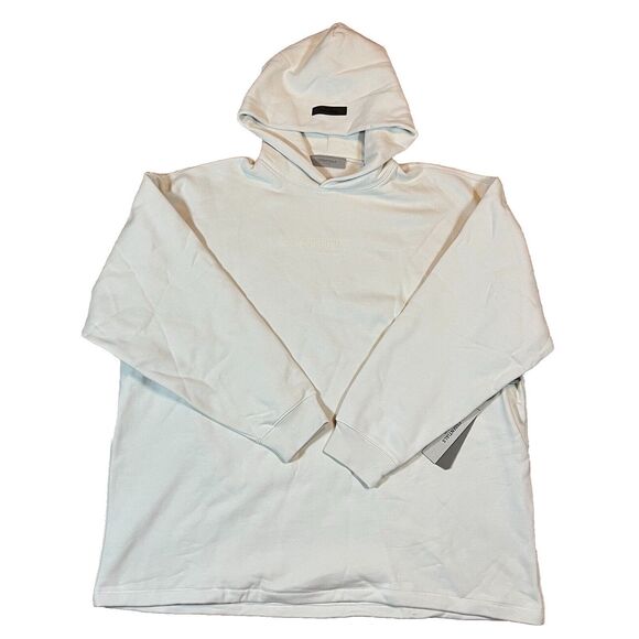NWT Men’s Essentials Fear Of God Egg Shell Relaxed Hoodie Extra XXL w/ Bag